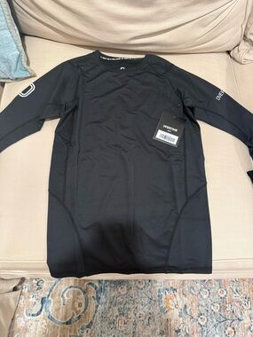 Overtime Men's Long Sleeve Compression Tee - Black